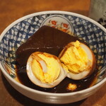 五條名驛 - 味噌おでん（玉子、こんにゃく）