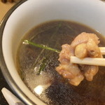 そば屋 けん豆 - 鶏ごぼうせいろ　９５０円　つけ汁の桜姫鶏　【　２０１３年９月　】15