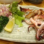 旬味ひげ - 2013.9イカ下足塩焼