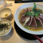 拉麺開花 - 冷やし　牧野カツオ(カツオ増量)+ミニライス