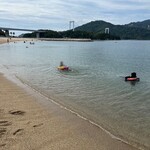 マリンオアシスはかた - 隣接の伯方ビーチで海水浴。