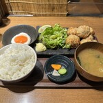 鶏Dining&Bar Goto - ■塩から揚げ とろろご飯¥900