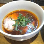 中華そばや 和凡 - 煮干水の冷やつけ麺(ラー油)