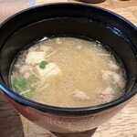 とんかつ朔 - 豚汁です