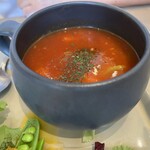パントリエ - ベーコントマトスープ  美味い❣️