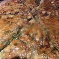鉄板焼　ぼんの - ネギ焼き（牛筋入り）