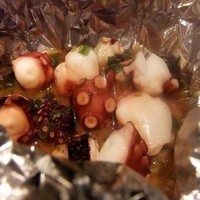 鉄板焼　ぼんの - たことソースアップ