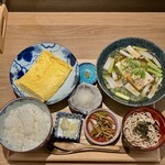 焼鳥 ハレツバメ - だし巻き玉子と鳥吸い定食1000円大盛無料