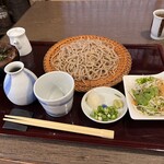 Soba Nozawa - 和歌山県産刺身漬けと玉子焼のセット丼とせいろ