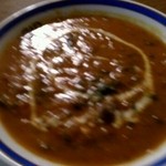 スパイスガーデン - ぶれましたが羊肉＋ホウレン草のカレー！