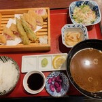 まるさ水産 - マグロハラミのレアカツ定食