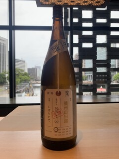 Sushi Tagami - 播州山田錦を使用した加茂錦荷札酒