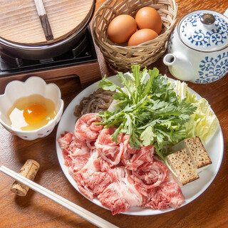 90 minutes of all-you-can-drink Sukiyaki / shabu shabu for one person