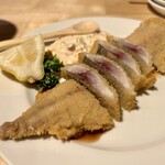 魚の店 オカモ倶楽部 - 生アジレアフライ