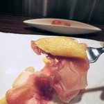 ＴＲＡＴＴＯＲＩＡ　ＳＣＡＣＣＯＭＡＴＴＯ - 生ハムとマンゴーのバランスも良かったです。