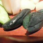 新料理 都留野 - 漬物盛り合せ　ズームアップ