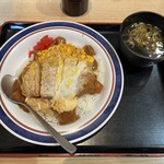 名代富士そば - カレーカツ丼
