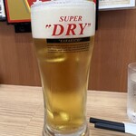 餃子の王将 - やはり、餃子には生ビールですね（＾◇＾）