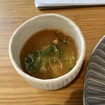 喫茶オンジュ - 冷や汁風みそ汁　これがめちゃ美味しい