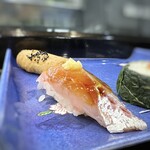 Tatsumi Zushi - ◆鯵、生姜で・・肉厚で美味しい。