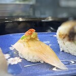 たつみ寿司 - ◆ひらす、味噌のせ