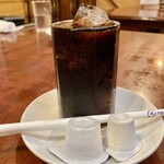 レストラン三日月 - アイスコーヒー、こぼれそう♡