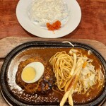 レストラン三日月 - ハンバーグステーキのライス