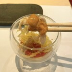 焼鳥 みかど - ささみと雲丹のそうめんかぼちゃ