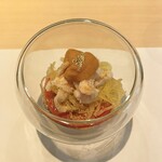 焼鳥 みかど - ささみと雲丹のそうめんかぼちゃ