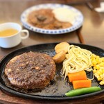 Gyarari Resutoran Hambagu Koubou Koga - ハンバーグセット¥1080 サラダ、スープ付き