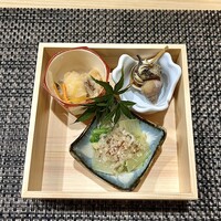 梅田 鮨 個室 みや川 - 前菜3種盛り