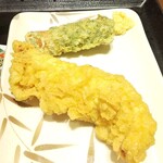 丸亀製麺 - とり天とちくわ天