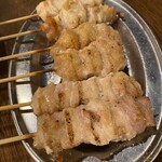 やきとり 河崎屋 - ひなトロうまかったー！全体的に塩がが借りすぎかも。。！
