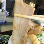 鬼はそと福はうち - １日２０食限定　極厚角煮・海老天・温玉入りカレーうどん　１４００円の改良版　極厚角煮　【　２０１３年８月　】