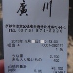 うなぎ屋 廣川 - 