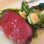 BASSA osteria - 料理写真:十勝和牛の炭火焼き。十勝の炭で焼いてます。