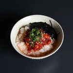 韩式腌鳕鱼内脏茶泡饭