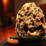 よろにく - ほうじ茶かき氷