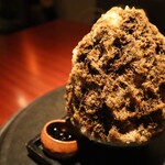 よろにく - ほうじ茶かき氷