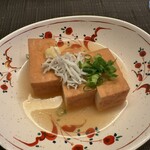 礼 - 厚揚げ、白子と生姜で