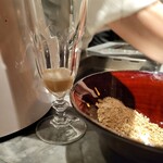 西麻布 焼肉 X - 目の前で作られる ごま油