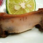 かぐら坂 新富寿司 - 刺身盛り合わせ（煮鮑）