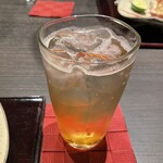 Ginkuma Saryou - 百年梅酒のソーダ割り。美味し。