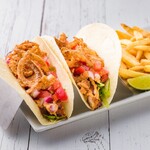 Barbecue chicken tacos