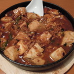 珉王 - 麻婆豆腐(気の問題もあり鉄鍋に)
