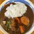 Restaurant Mari - 料理写真:季節の野菜とポークカレー　大きなお皿にのってきた