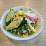 インドダイニング ドルガ - ハーフ＆ハーフランチのサラダ