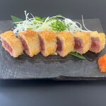 Tuna rare cutlet