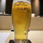 大阪 京橋 鮨 黒潮海閤 - アサヒの生ビールが美味い、私はマルエフ派