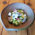 農家食堂 - 料理写真:冷製カッペリーニ海鮮Ver.